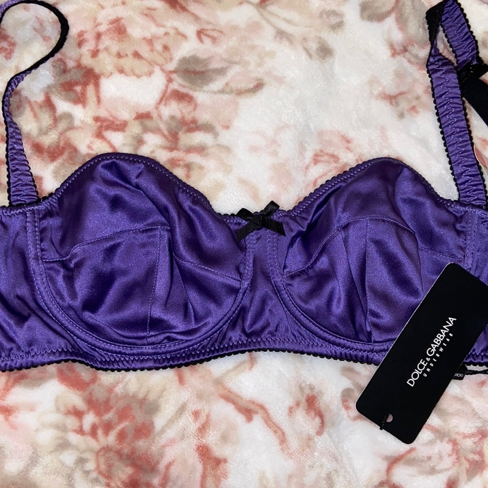 D&G Purple Silk Bra
